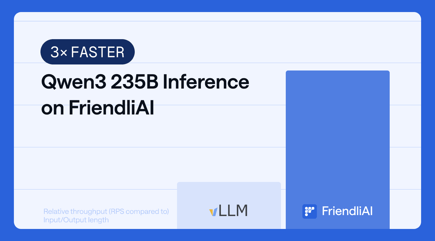 FriendliAI Achieves 3× Faster Qwen3 235B Inference Compared to vLLM Infrastructure thumbnail